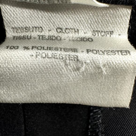 Max Mara Trouser Pants Pleated Straight Leg High Rise Career Office Black Medium - Picture 3 of 6